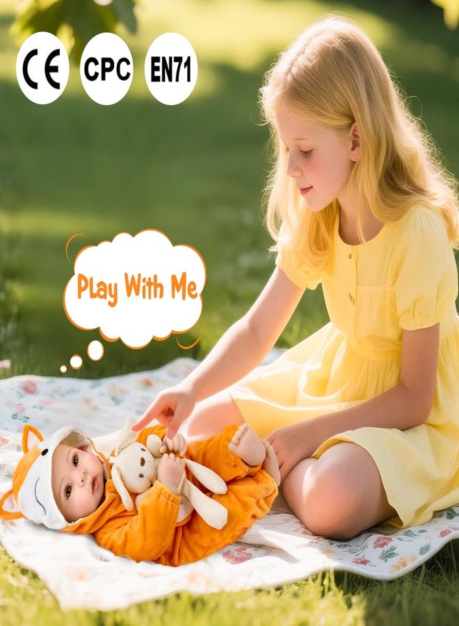 Aori Baby Dolls - 17 Inch Real Life Doll with Ultra Soft Body & Fox Outfits for Girls 3+ | Pretend Play, Adoption Day, Photography Prop, Collectible - Image 3