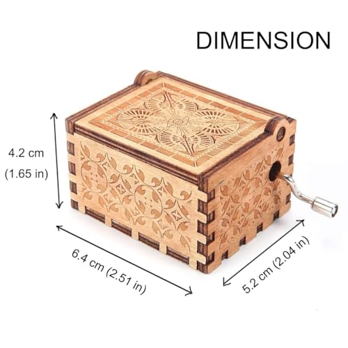 ukebobo Wooden Music Box - The Pooh Saying Music Box, Gift for Friend, Christmas, Holiday, New Year - 1 Set (13) - Image 3