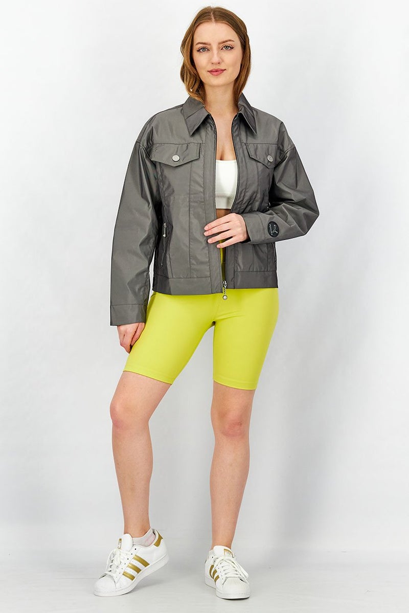 PUMA Puma x Pronounce Women Sportswear Fit Chest Pocket Jacket, Grey  - Image 3