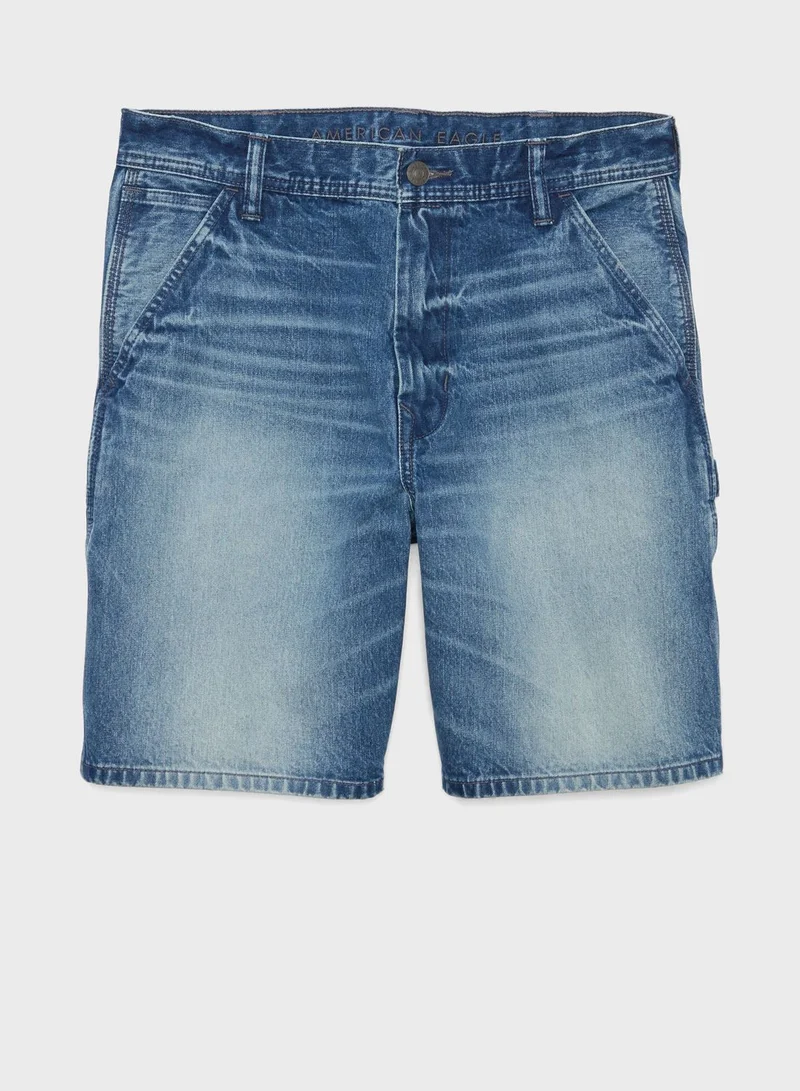 American Eagle Denim High Waist Carpenter Short