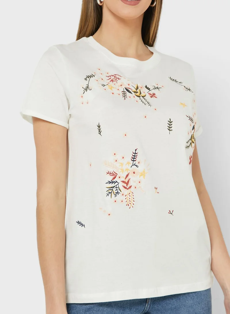 BRAVE SOUL Embroidered T-shirt