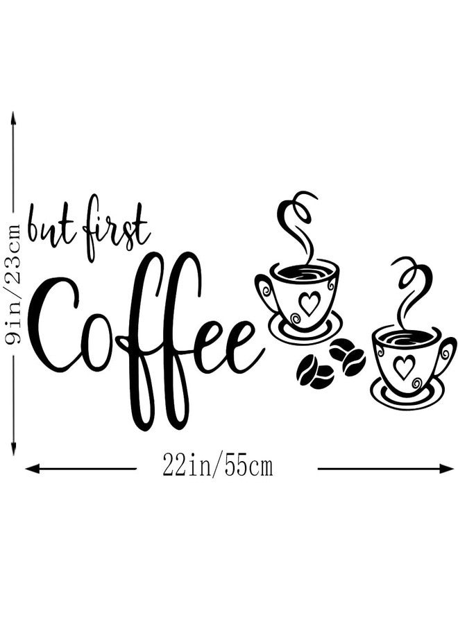 Fencosyn But First Coffee Vinyl Wall Decal Sticker for Coffee Shop Decoration Kitchen Home Wall Art Décor - Image 3