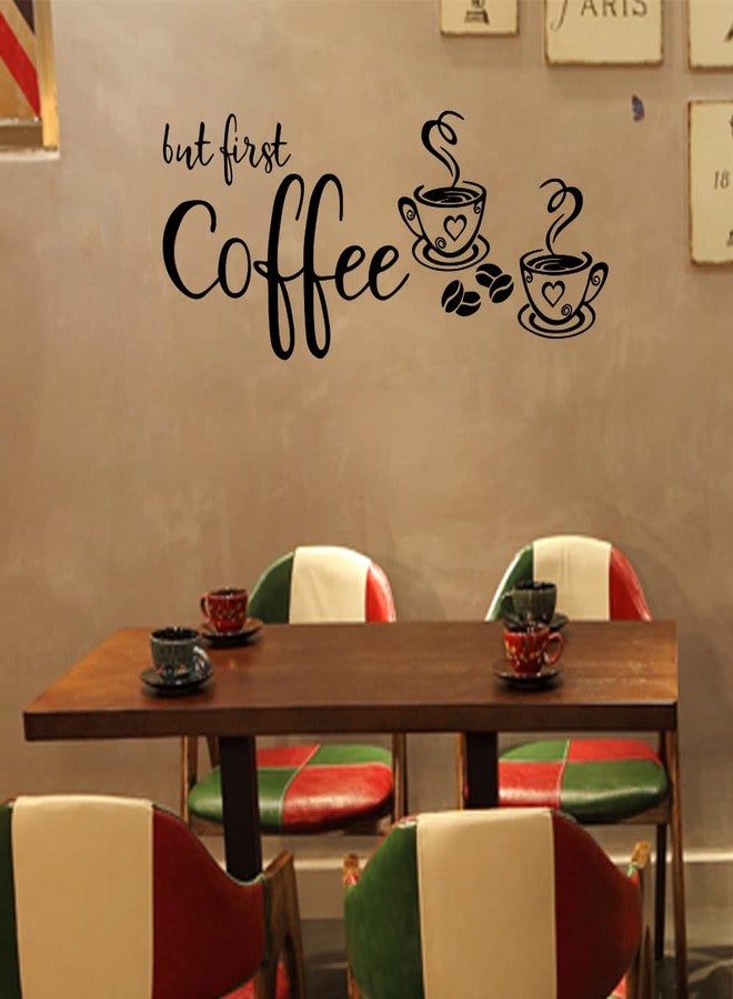 Fencosyn But First Coffee Vinyl Wall Decal Sticker for Coffee Shop Decoration Kitchen Home Wall Art Décor - Image 2