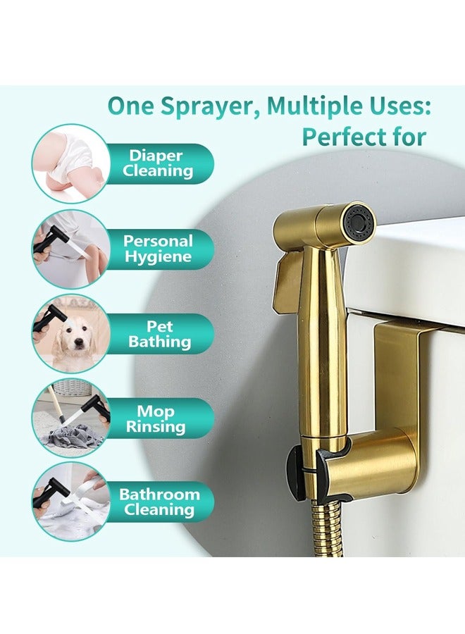 Rocket Flyer 2 Pieces Bidet Toilet Sprayer Head Stainless Steel Handheld Bidet Sprayer for Personal Hygiene - Image 3