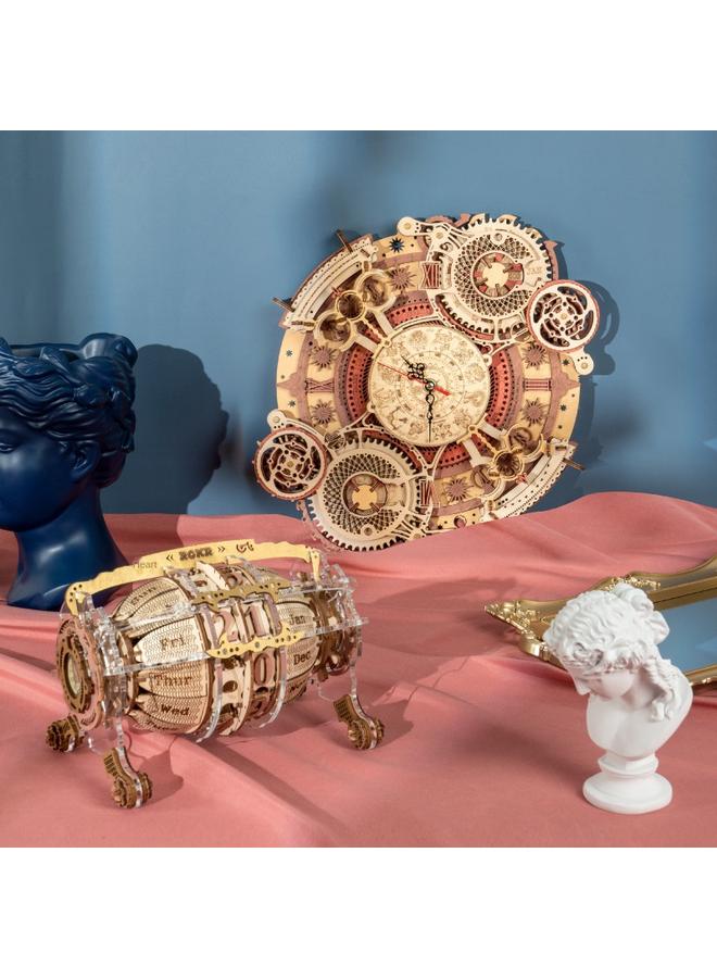 Bluejw Ruostate Ruoke Mechanical Transmission Model Wooden Hand-assembled Three-dimensional Puzzle Toy Ornaments Creative Gift - Image 5