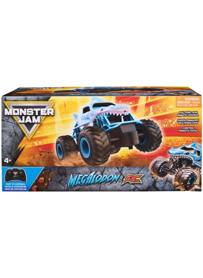 Monster Jam Remote Control Shark Monster Truck, 1:24 Scale 27 mhz  Rechargeable All Terrain RC Off-Road Vehicle, Big Wheel Stunt Shark RC Buggy Crawler, Eid Holiday Birthday Pretend Play Gift for Kids Boys Girls Ages 3+ - Image 3