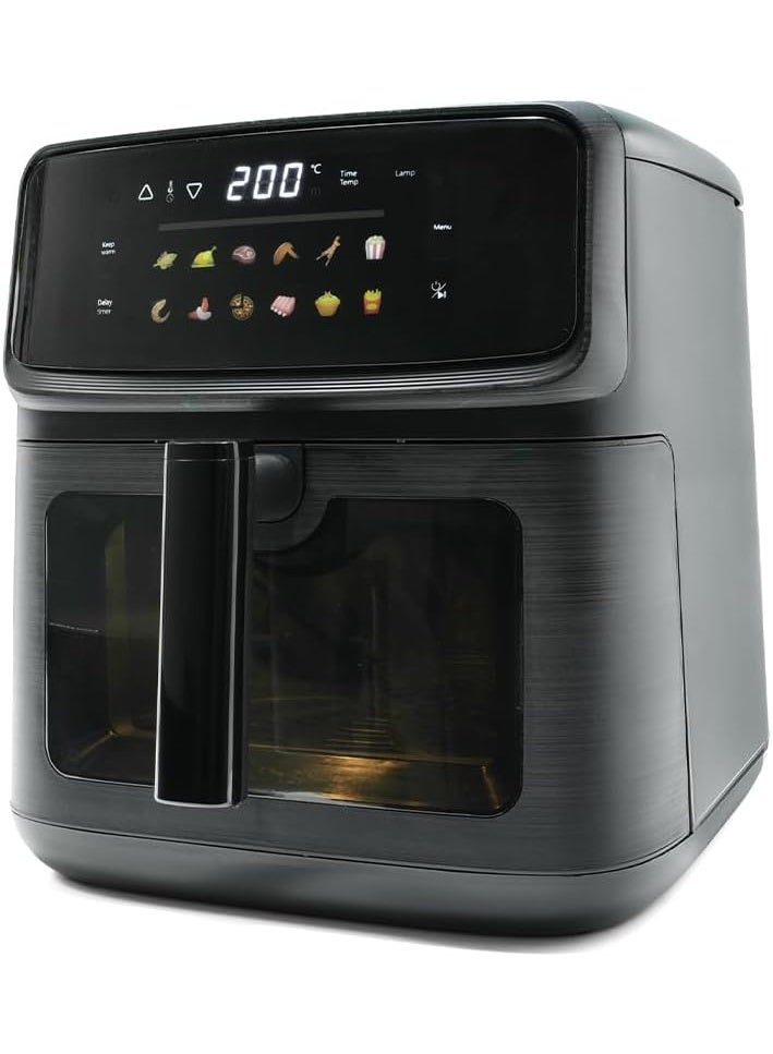 uniGeneral Air Fryer 10L, Digital Touch Screen, LED Display, Black - Image 2