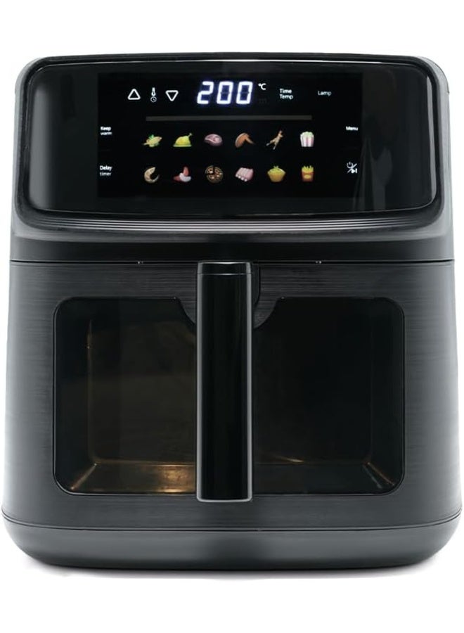 uniGeneral Air Fryer 10L, Digital Touch Screen, LED Display, Black - Image 1