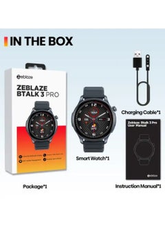 Zeblaze Btalk 3 Pro Smart Watch AMOLED Display Hi-Fi Bluetooth Phone Calls Health and Fitness Tracking New SmartWatch - pzsku/Z58A7336AF86722F439DAZ/45/_/1729080534/fdf8dc3c-7b90-4633-94ea-180a35146506