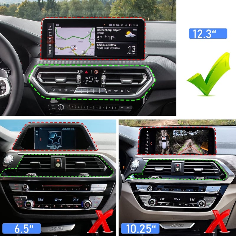Jaronx Center Console Organizer for BMW X3/X4 (2022-2023) with 12.3" Screen - Silicone Hidden Storage Tray - Image 2
