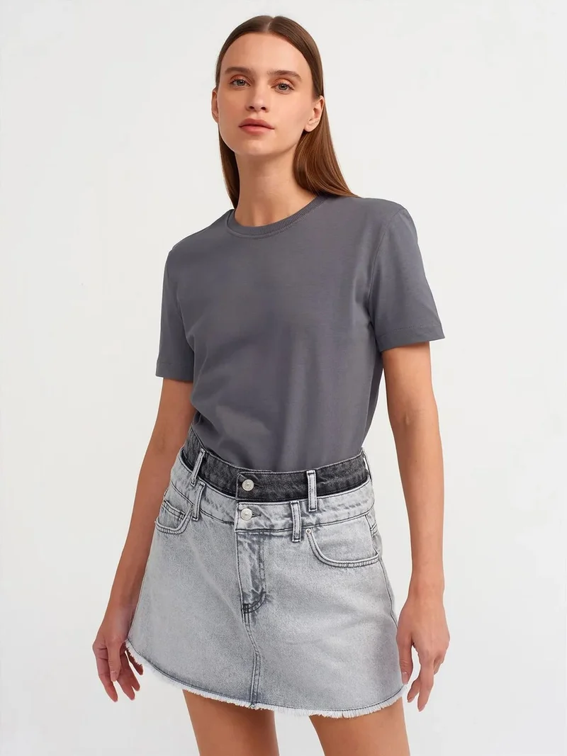 ديلفين Dilvin Women's Cotton Crew Neck T-Shirt