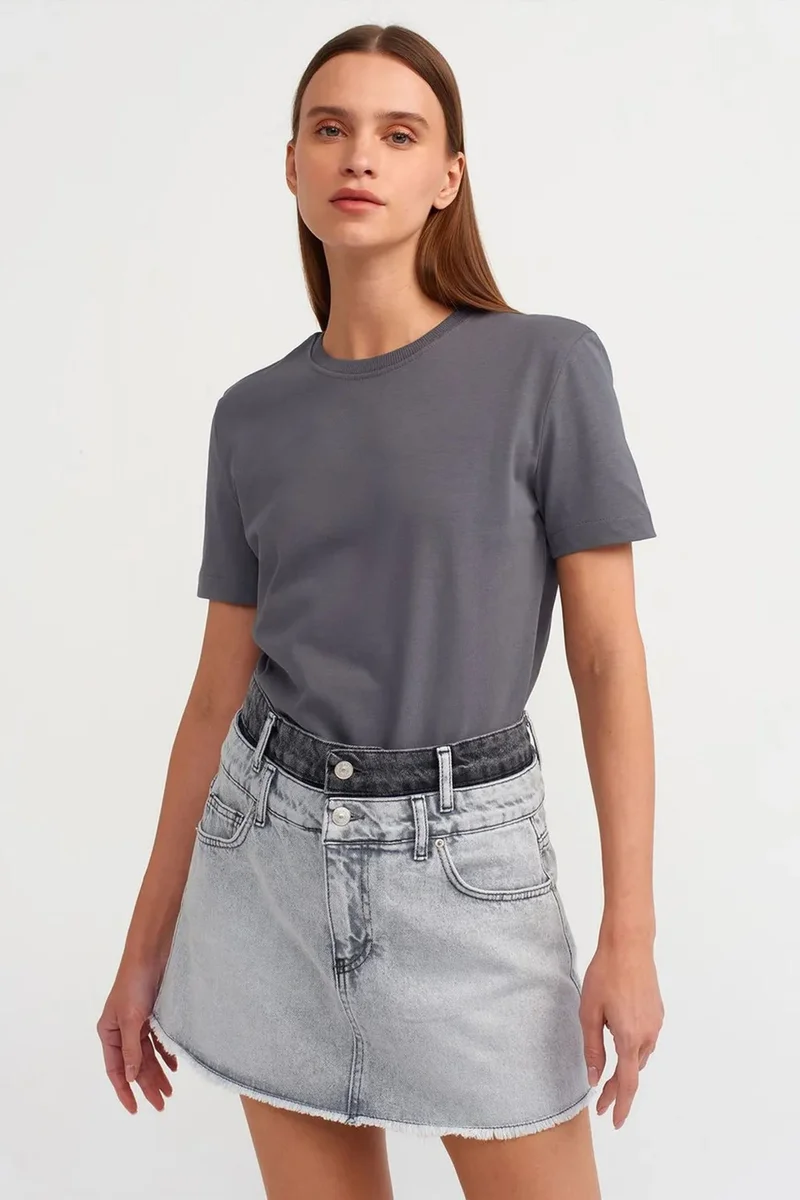 DILVIN Women's Cotton Crew Neck T-Shirt
