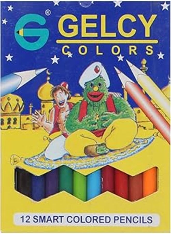 GELCY Gelcy b362 set of 12 color pencils - multi color 