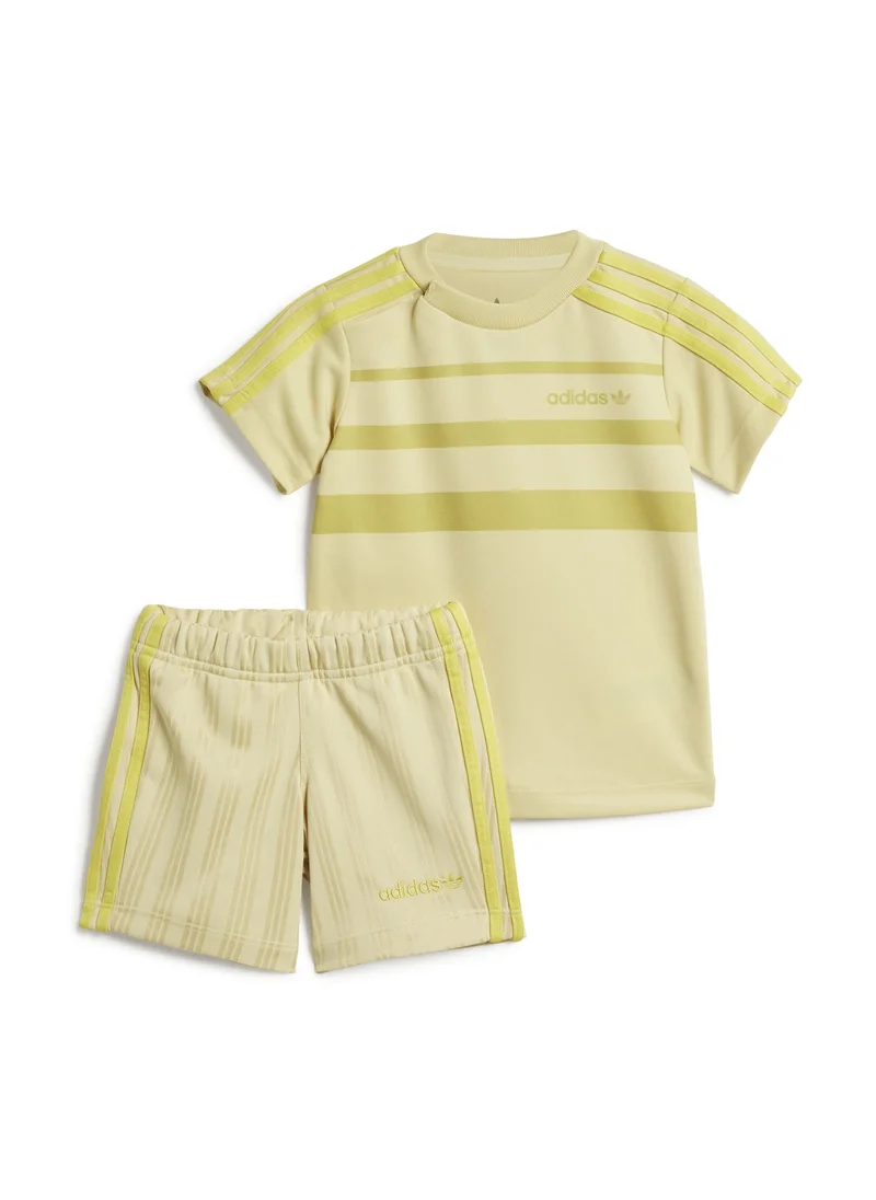 اديداس adidas SHORT TEE SET Yellow Originals Kids SUITS