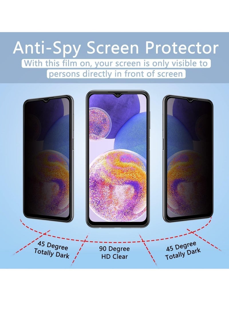 Raxoom Samsung Galaxy A24 Privacy Glass Screen Protector Anti-Spy Tempered Glass Film 9H Hardness Scratch Resistant Bubble Free Glass Screen Protector - Image 2