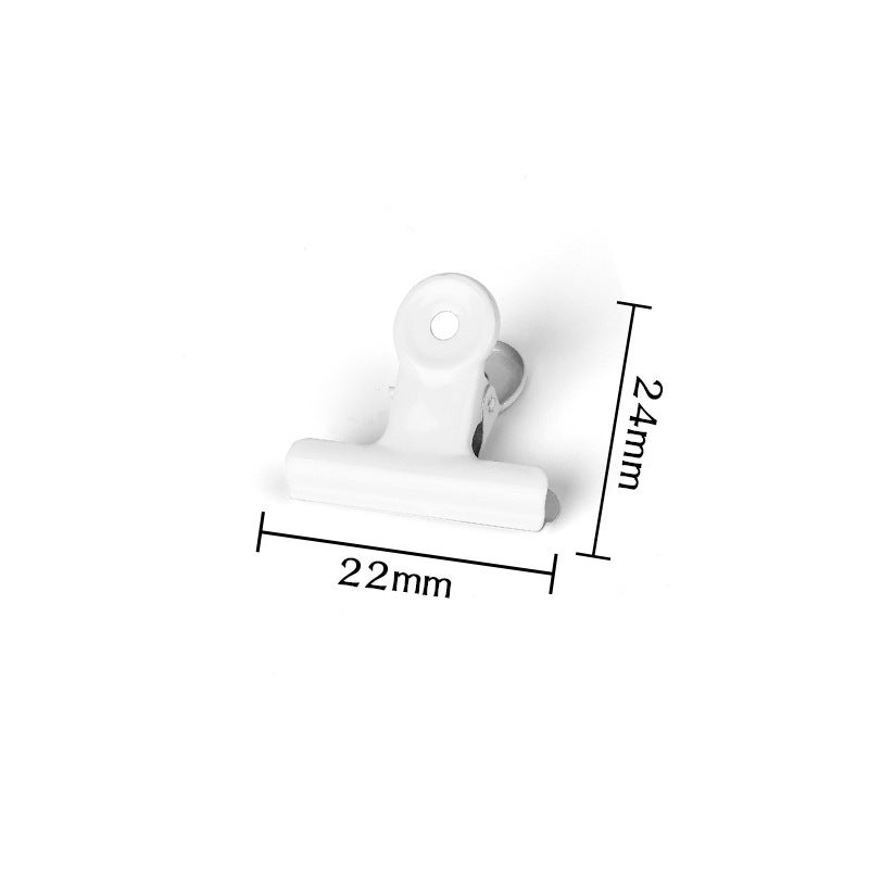 general White Round Head Metal Clip Binder for Documents and Paper Files - Image 1