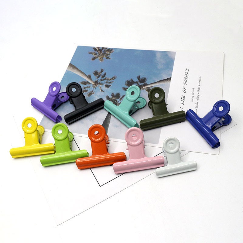 general White Round Head Metal Clip Binder for Documents and Paper Files - Image 5