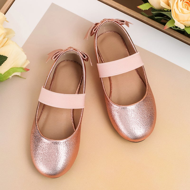 Girls' Princess Shoes, New Performance Shoes, Dress Leather Shoes, Big Children'S Single Shoes, Bow-Knot Soft-Soled Children'S Shoes - Image 1