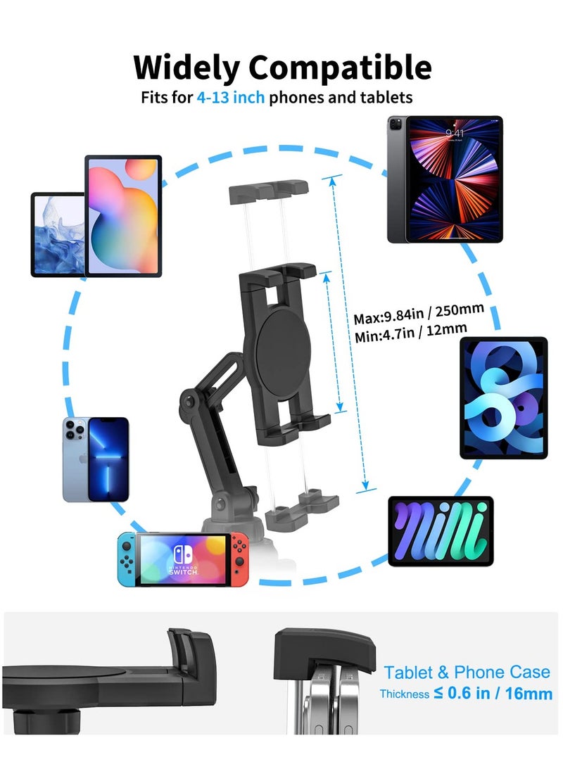 erorex Cup Holder Car Tablet Mount for Truck, Multi Adjustable Cup Mount Tablet Holder, Vehicle Tablet Cup Stand Phone Cradle for iPad Pro Air Mini, Galaxy Tabs, iPhone, 4-13" Tablets and Cellphones  - Image 3