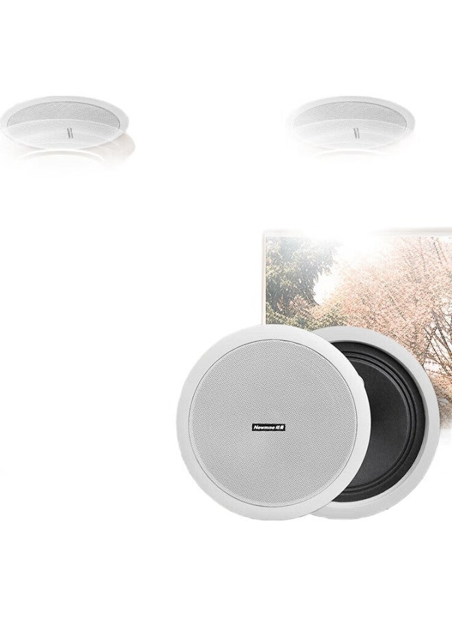 Newmine مكبر صوت سقفي ثابت الجهد Nd-5، نظام صوتي مدمج للسقف للموسيقى الخلفية، نظام إعلان عام مدمج للمراكز التجارية والمتاجر، 5 بوصة - Image 2