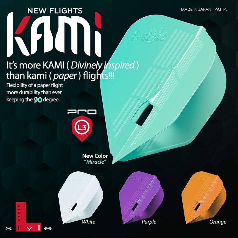 LSTYLE Dart Flights – L3 Shape | PRO, KAMI & EZ Models | Compatible with Soft Tip & Steel Tip Darts - Image 2