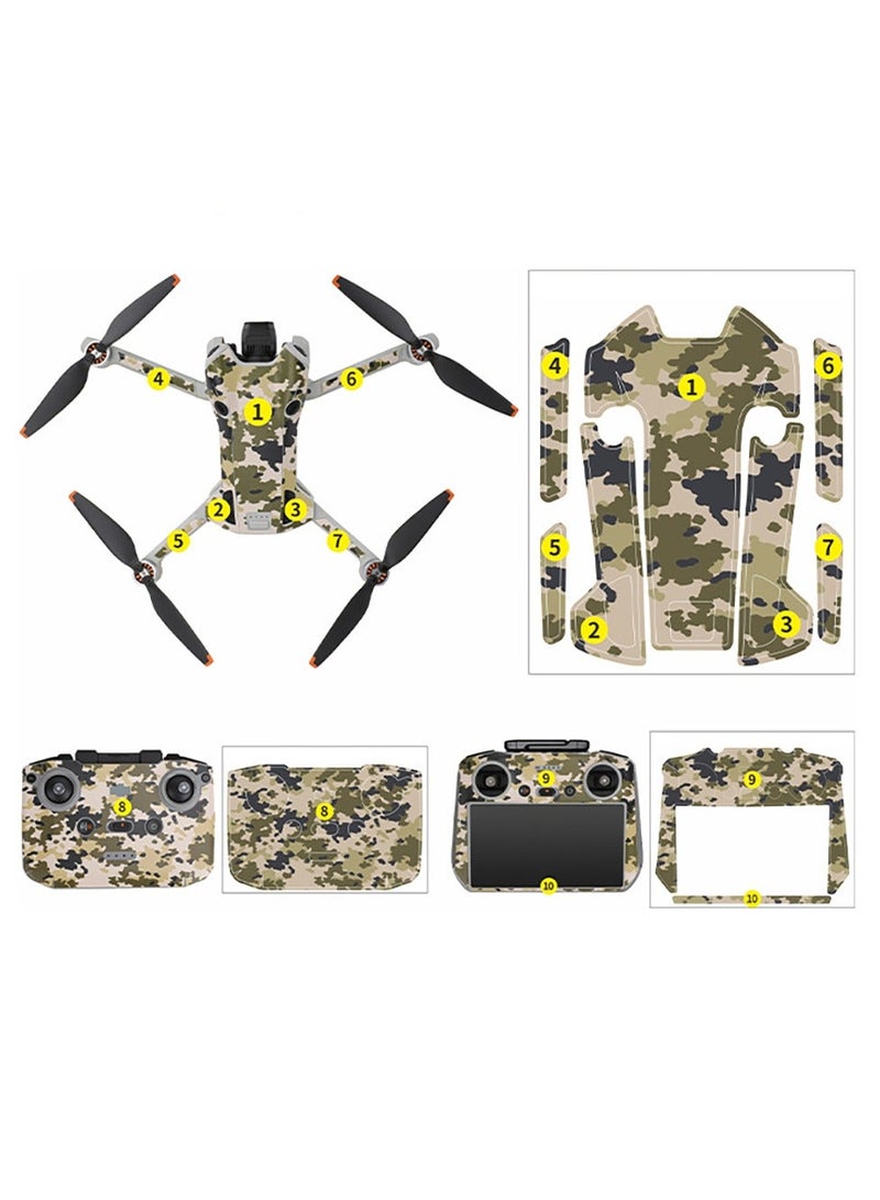 Skin Stickers for DJI Mini 4 Pro, Waterproof Decals for DJI Mini 4 Pro and RC 2 Controller, DIY Accessory Kit - Image 3