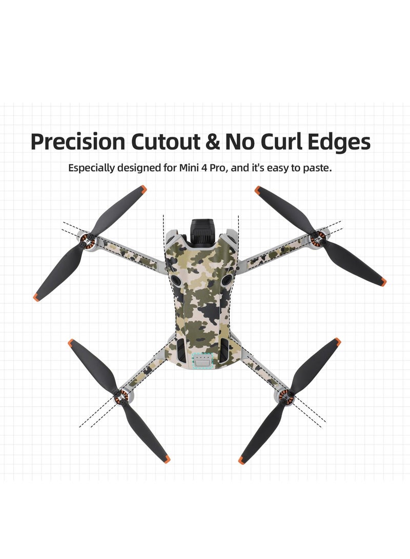 Skin Stickers for DJI Mini 4 Pro, Waterproof Decals for DJI Mini 4 Pro and RC 2 Controller, DIY Accessory Kit - Image 4