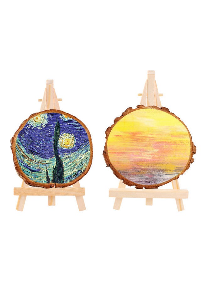 NIBEMINENT Wooden Easel Tripod Beige - Image 5