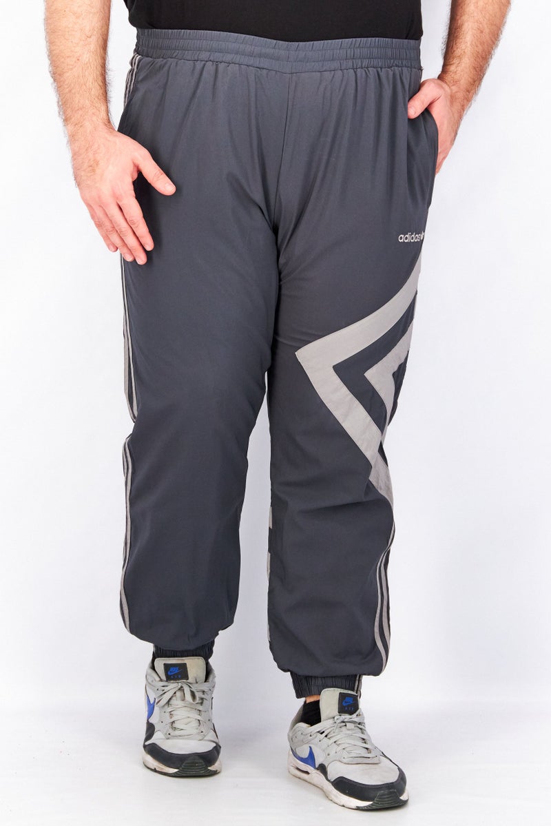 adidas Originals Men Regular Fit Brand Logo Pants, Grey  - Image 1