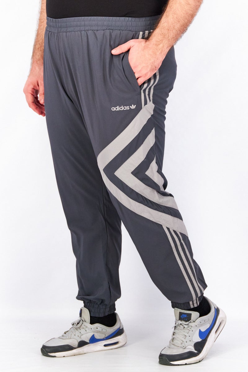 adidas Originals Men Regular Fit Brand Logo Pants, Grey  - Image 4