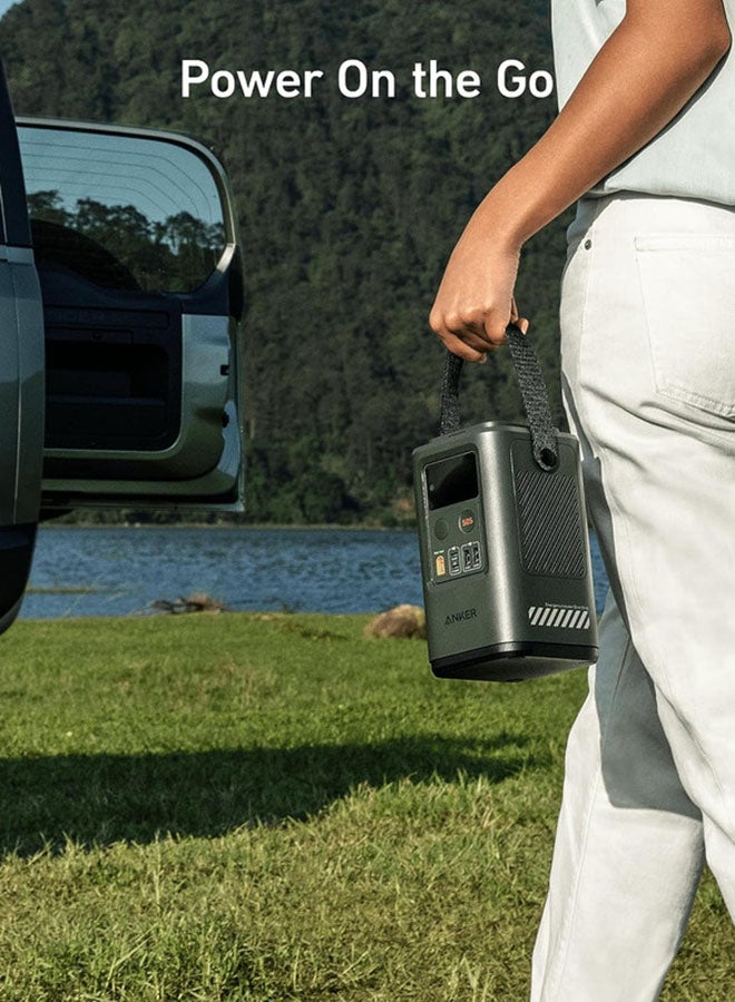 Anker 548 Power Bank Power Station Portable Outdoor Generator 87W with Smart Digital Display, Retractable Auto Lighting and SOS Mode, Home Backup(PowerCore Reserve 192Wh) for Travel, Camping - Image 3