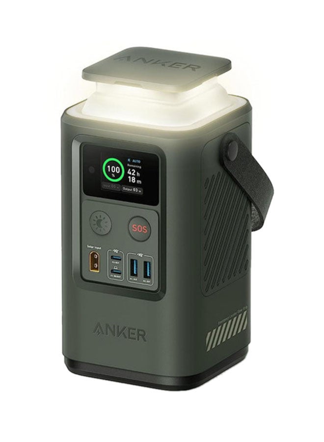 Anker 548 Power Bank Power Station Portable Outdoor Generator 87W with Smart Digital Display, Retractable Auto Lighting and SOS Mode, Home Backup(PowerCore Reserve 192Wh) for Travel, Camping - Image 1