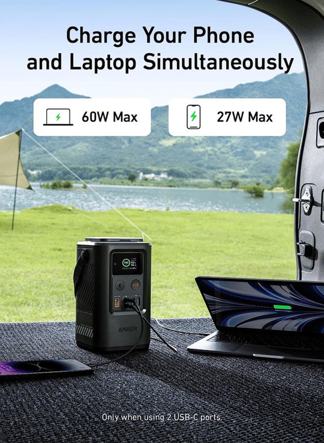 Anker 548 Power Bank Power Station Portable Outdoor Generator 87W with Smart Digital Display, Retractable Auto Lighting and SOS Mode, Home Backup(PowerCore Reserve 192Wh) for Travel, Camping - Image 4