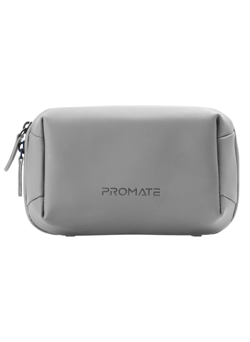PROMATE Promate Mini Tech Organizer Pouch with Multiple Compartments, Durable Waterproof PU Material, Lightweight Compact Design  - Image 2