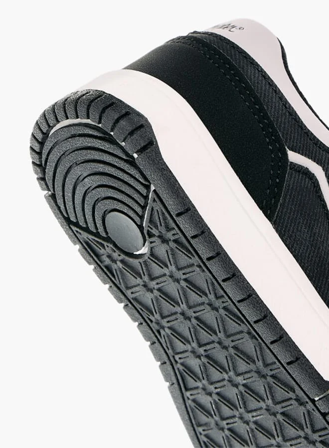 Lee Cooper Boys' Colourblock Sneakers with Hook and Loop Closure