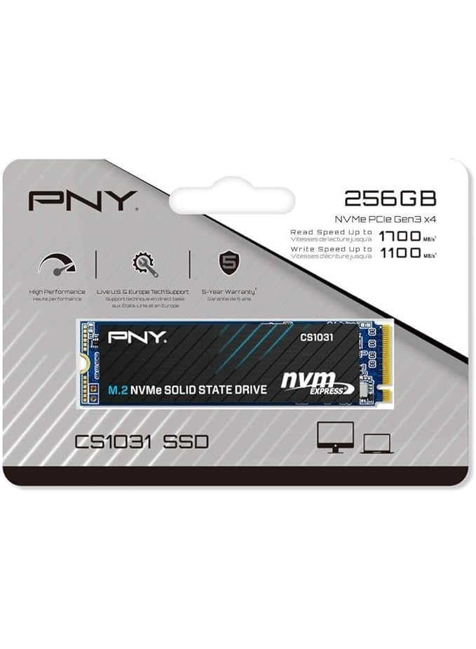 PNY SSD M.2 256GB CS1031 -  M280CS1031-256-CL 256 GB - Image 2