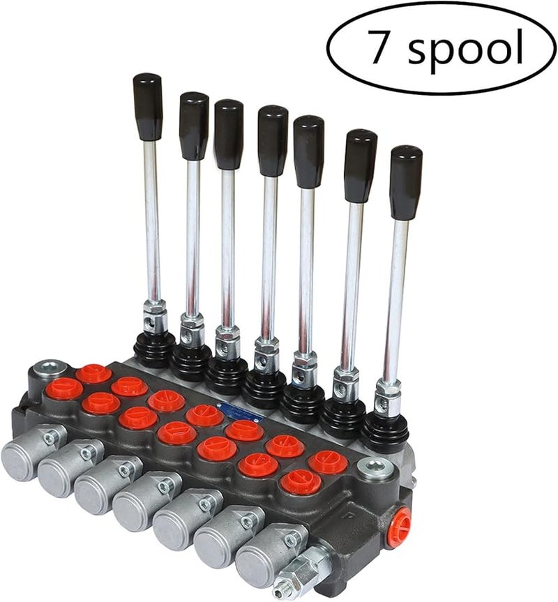 Double Acting Hydraulic Directional Control Valve 7 Spool 13 GPM 3600 PSI SAE - Image 4