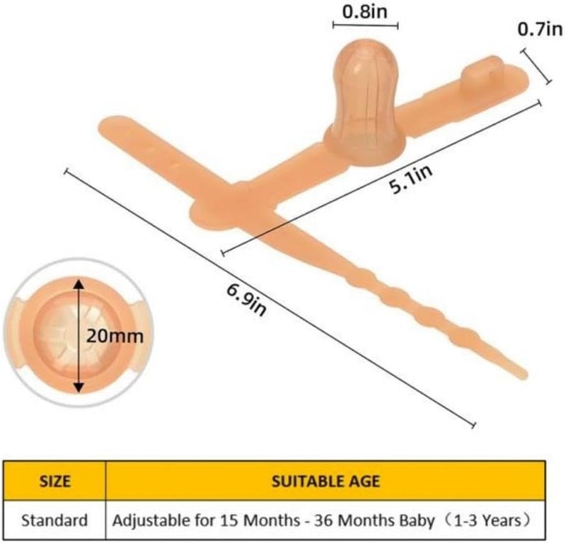 Elfzone Thumb Sucking Stop for Kids  15 Months Baby  Adjustable Thumb Guard for Thumb Sucking Silicone Thumb Sucking Treatment Kit for 1536 Months Baby suitable for 16195 Wide Wrist - Image 2