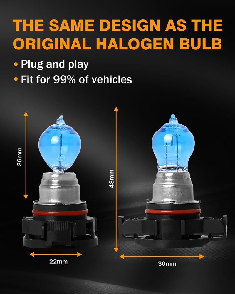 NSDXCT High Performance Halogen Headlight Bulbs 9008/H13 + 5202 Fog Light Combo for Jeep Patriot 2010-2017 - Image 4
