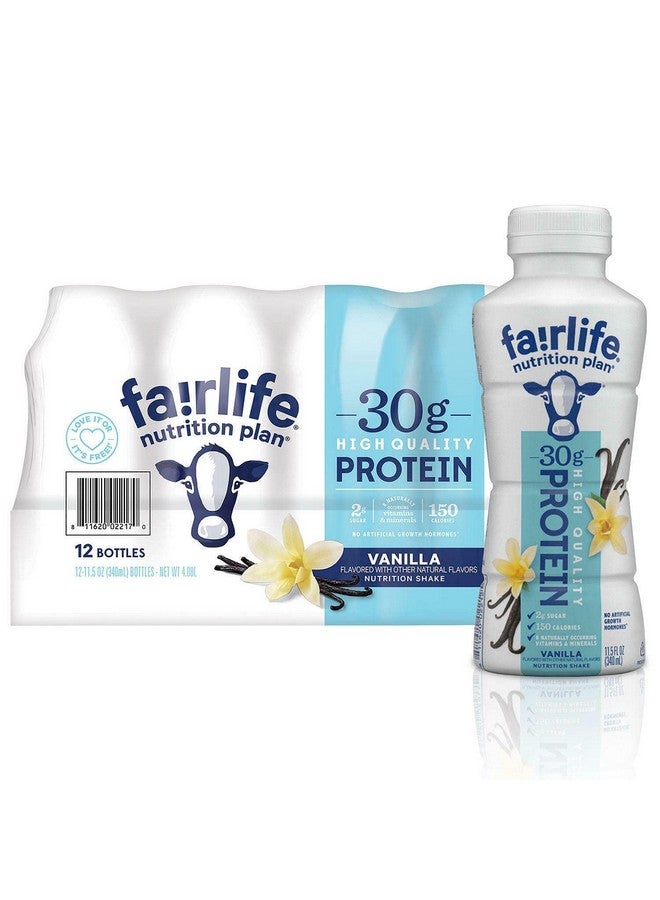 فيرلايف مشروب سائل عالي البروتين من Fair Life Nutrition Plan، بنكهة الفانيليا، 11.5 أونصة سائلة، عبوة من 12 قطعة - Image 1