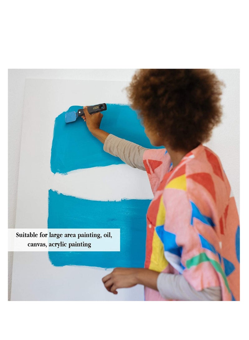 SYOSI Large Painting Knife Set Pallet Knife Set Painting Mixing Scraper Stainless Steel Spatula Palette Knife Oil Painting Accessories Tools for Color Mixing Acrylic Mixing Supplies 5 Pieces - Image 3