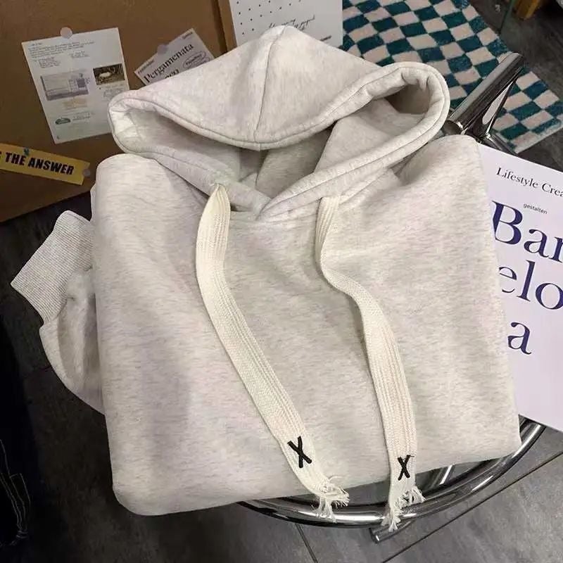 Mens Casual Klein Blue Hoodie with Drawstring Blue - Image 5