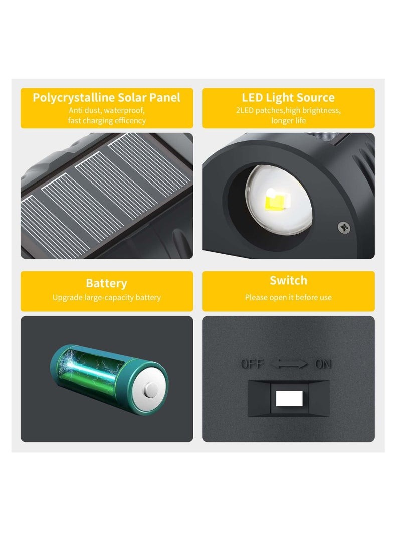 Excefore "Solar Porch Lights Outdoor, 2 Pack Intelligent Light Control Solar Wall Lights Outdoor, Wall Security Lights, Motion Sensor Solar Porch Lights with 3 Modes, for Patio, Garage, Shed " - Image 4