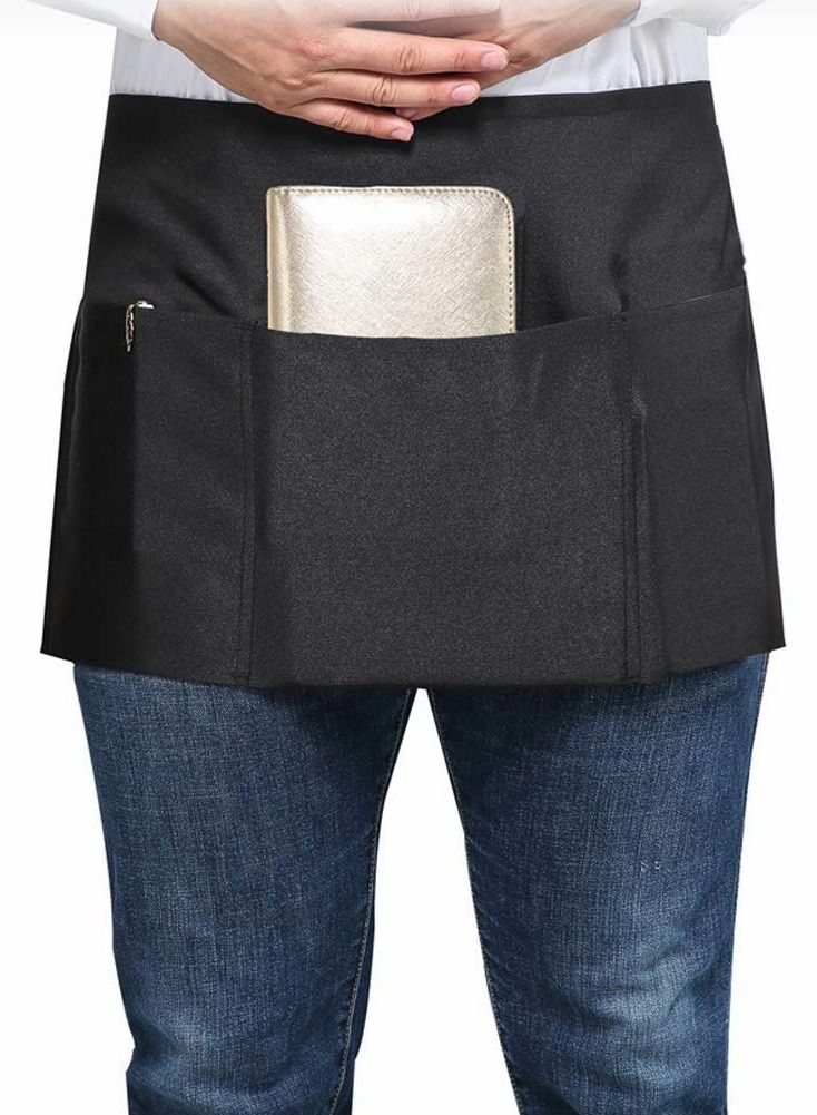 KASTWAVE Waitress Aprons, Waiter Server Waist Aprons for Women Men - Image 1