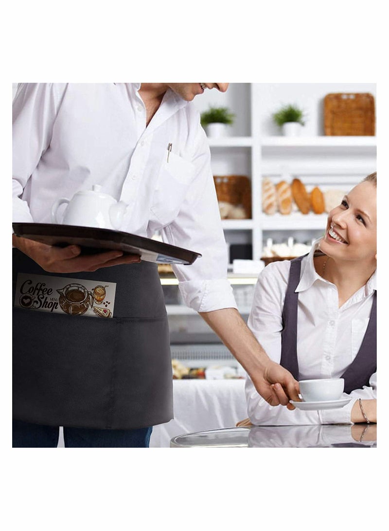 KASTWAVE Waitress Aprons, Waiter Server Waist Aprons for Women Men - Image 3