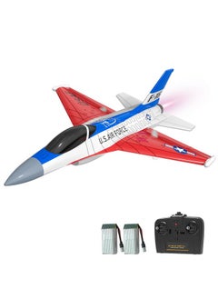 VOLANTEXRC Rc Plane F-16 Fighting Falcon - 2.4Ghz 2Ch Remote Control Airplane Jet Fighter Ready To Fly With Cool Lights, For Beginners, Boys And Girls (762-4)  - Image 1