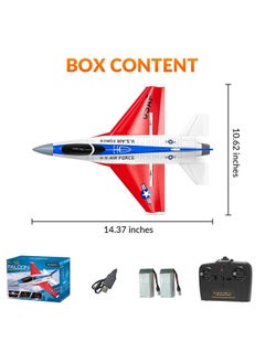 VOLANTEXRC Rc Plane F-16 Fighting Falcon - 2.4Ghz 2Ch Remote Control Airplane Jet Fighter Ready To Fly With Cool Lights, For Beginners, Boys And Girls (762-4)  - Image 5