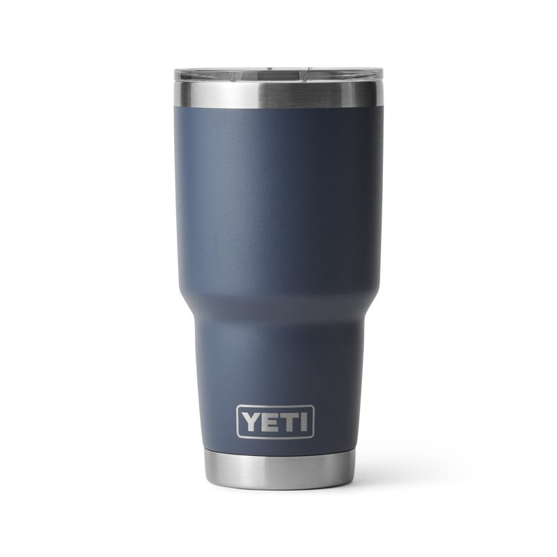 YETI Rambler 30 oz Stainless Steel Vacuum Insulated Tumbler w/MagSlider Lid, Navy - Image 1