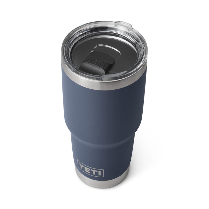 YETI Rambler 30 oz Stainless Steel Vacuum Insulated Tumbler w/MagSlider Lid, Navy - Image 3