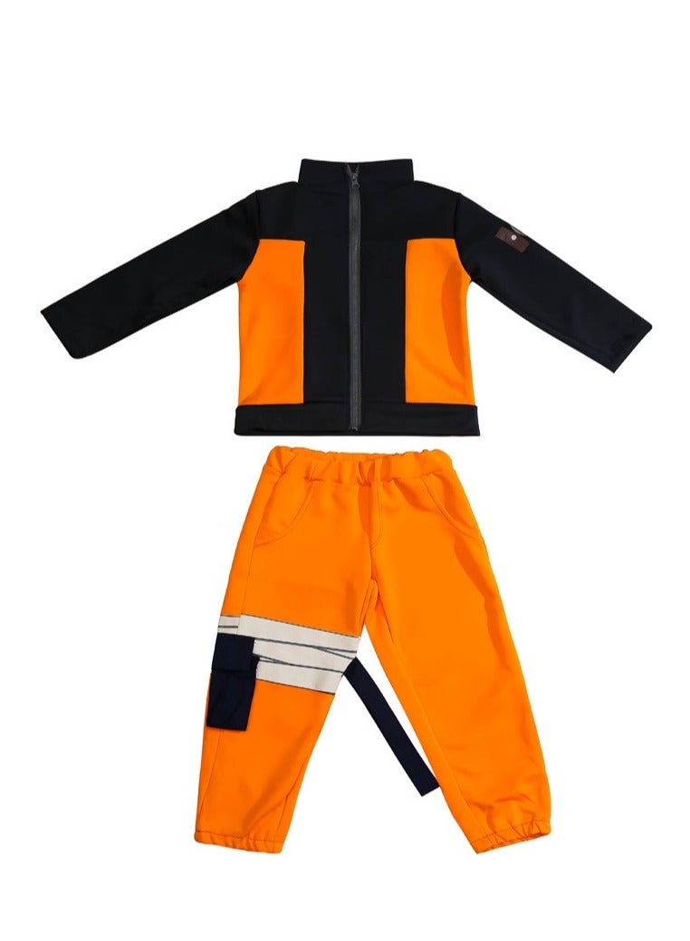 Anime Naruto Whirlpool Naruto Cosplay Costume For Kids - Image 1
